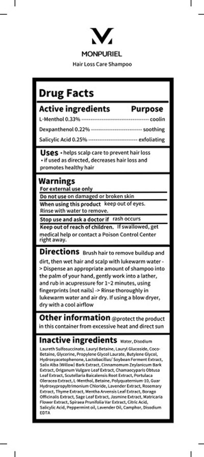 Hair loss care shampoo - Hair loss care shampoo